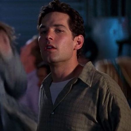 Young Paul Rudd staring at something